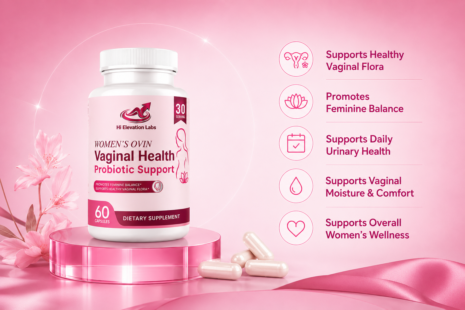 Women’s Ovin Daily Feminine Wellness Support – 60 Capsules