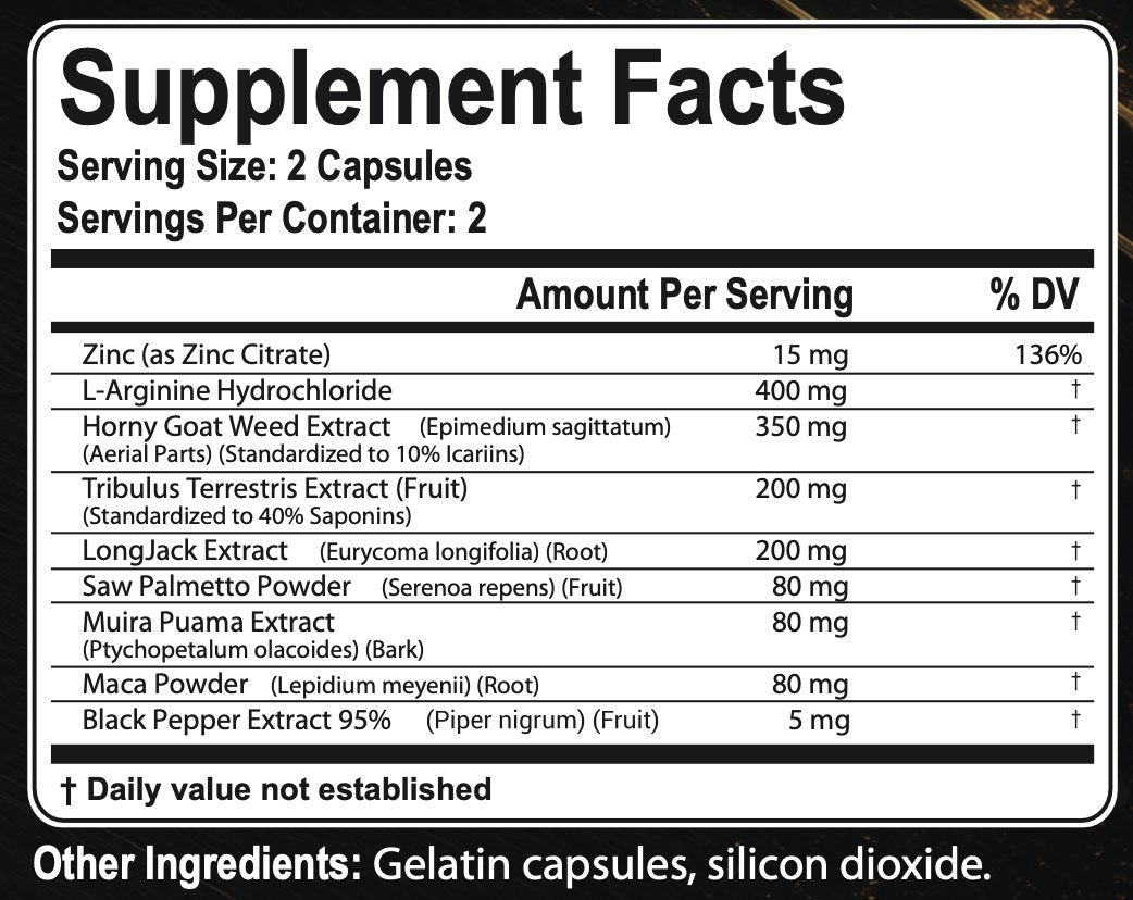 TMX-8 Daily Men’s Vitality Support – 60 Capsules