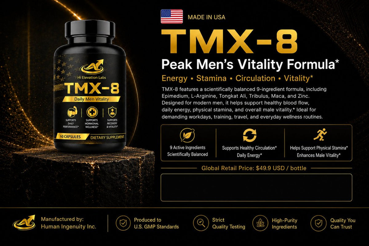 TMX-8 Daily Men’s Vitality Support – 60 Capsules