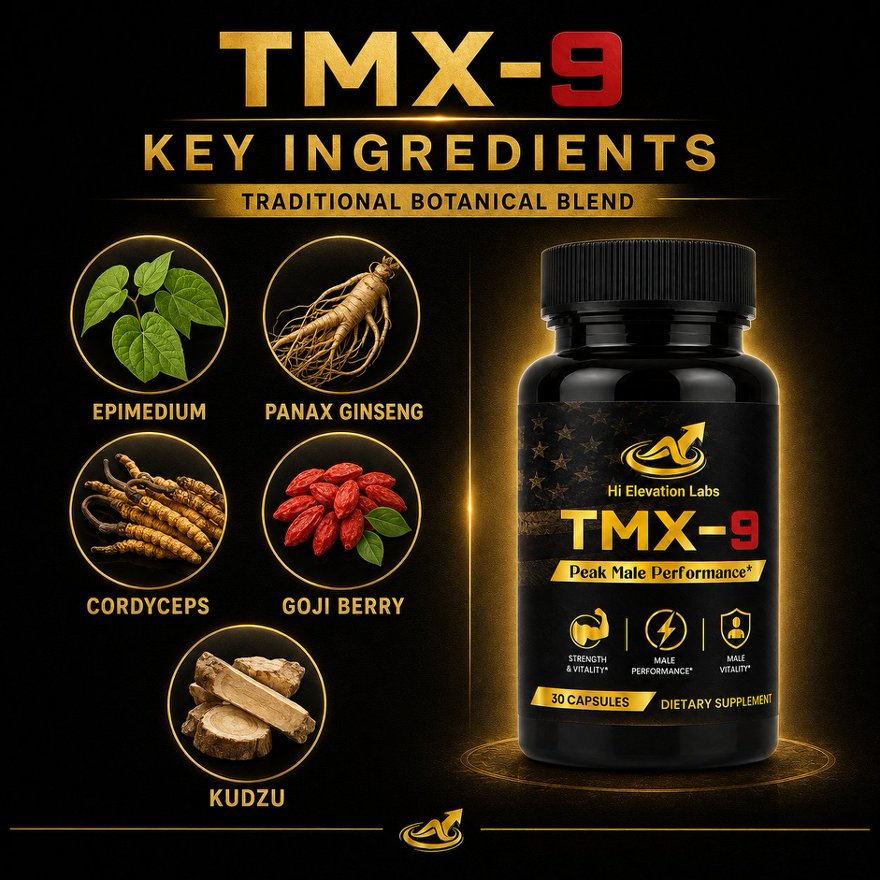 TMX-9 Daily Men’s Vitality Formula – 30 Capsules