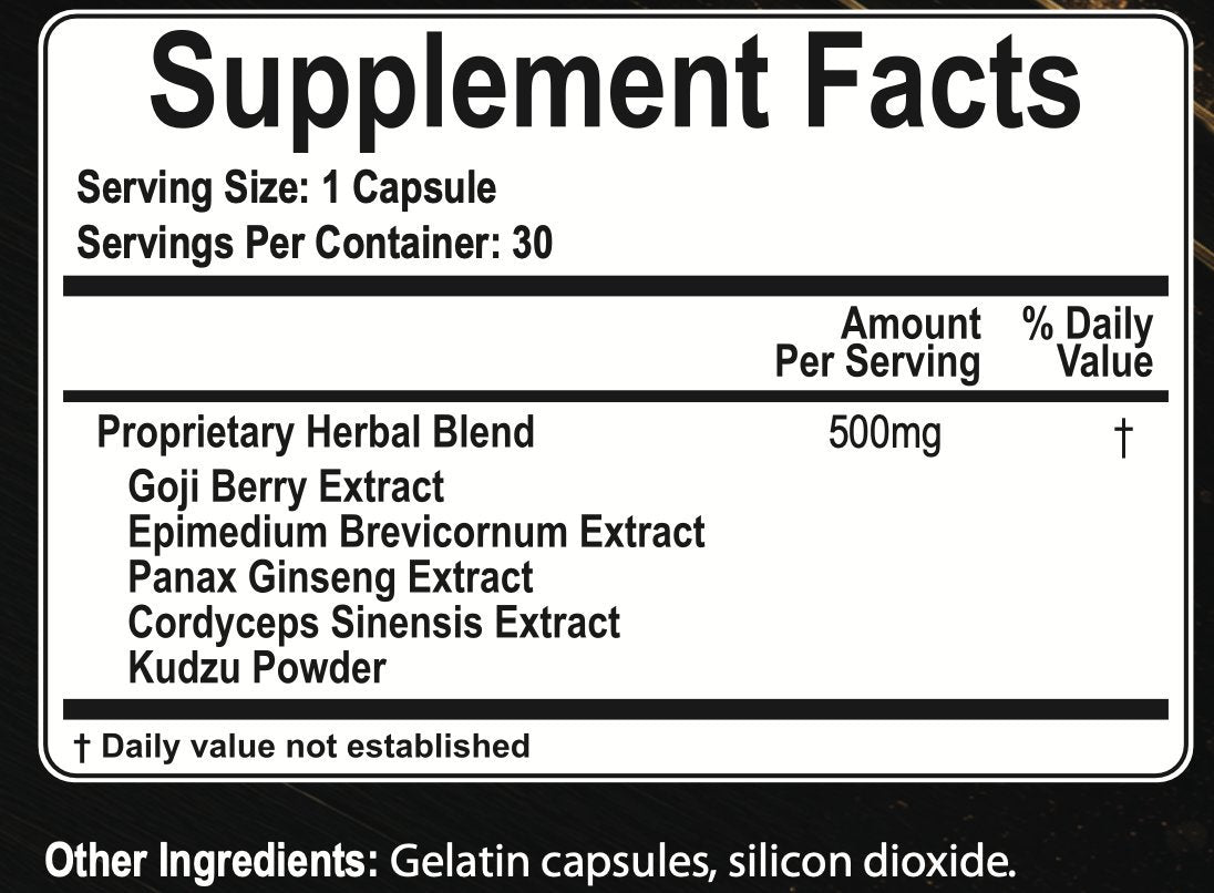 TMX-9 Daily Men’s Vitality Formula – 30 Capsules